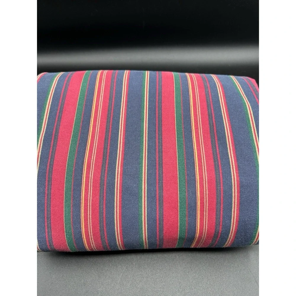 VTG RALPH LAUREN Studio Repetitive Stripes Twin Size Duvet Red Blue Green Yellow